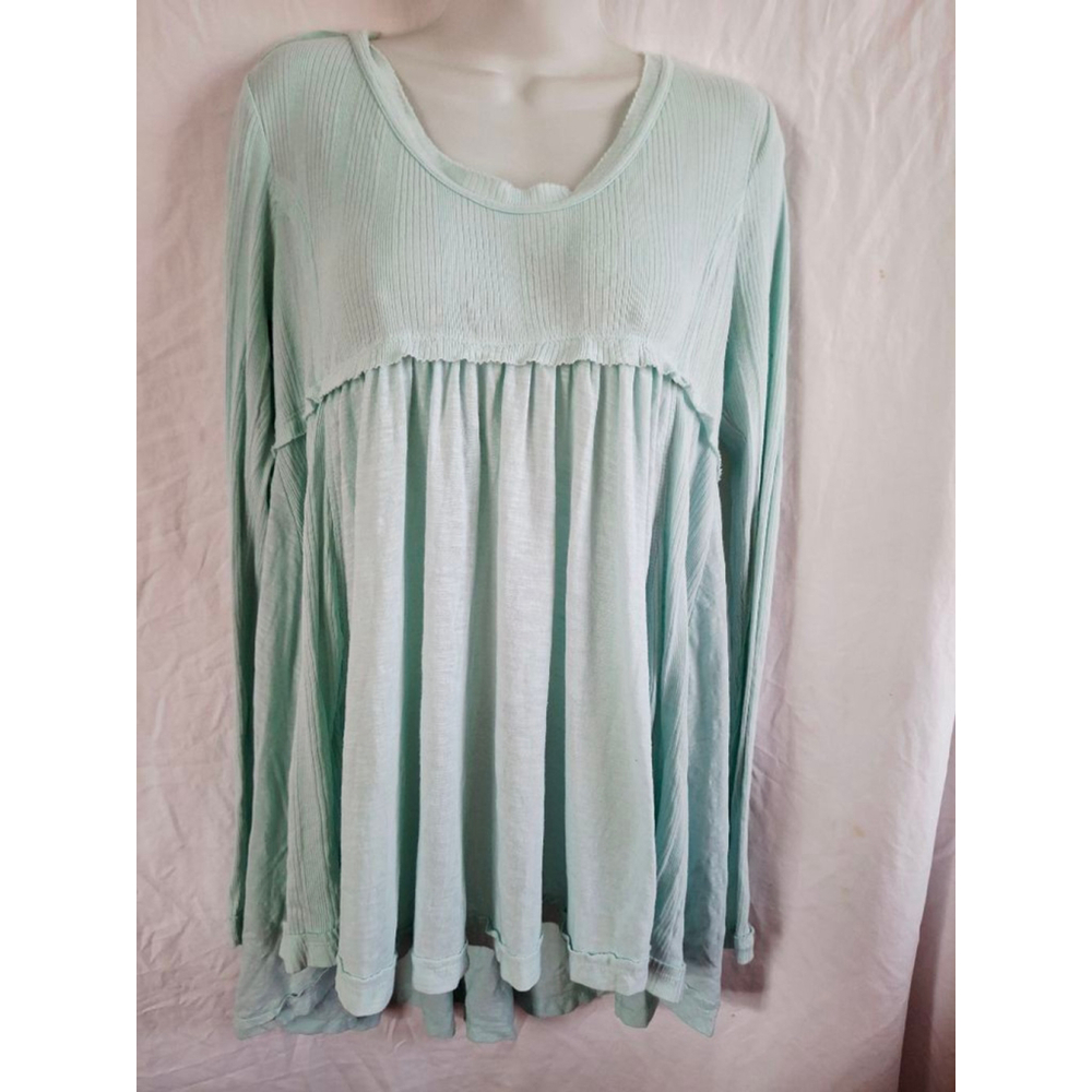 True craft mint Long Sleeve Tee Y2K sz large clean girl fairycore pastels - Picture 4 of 4